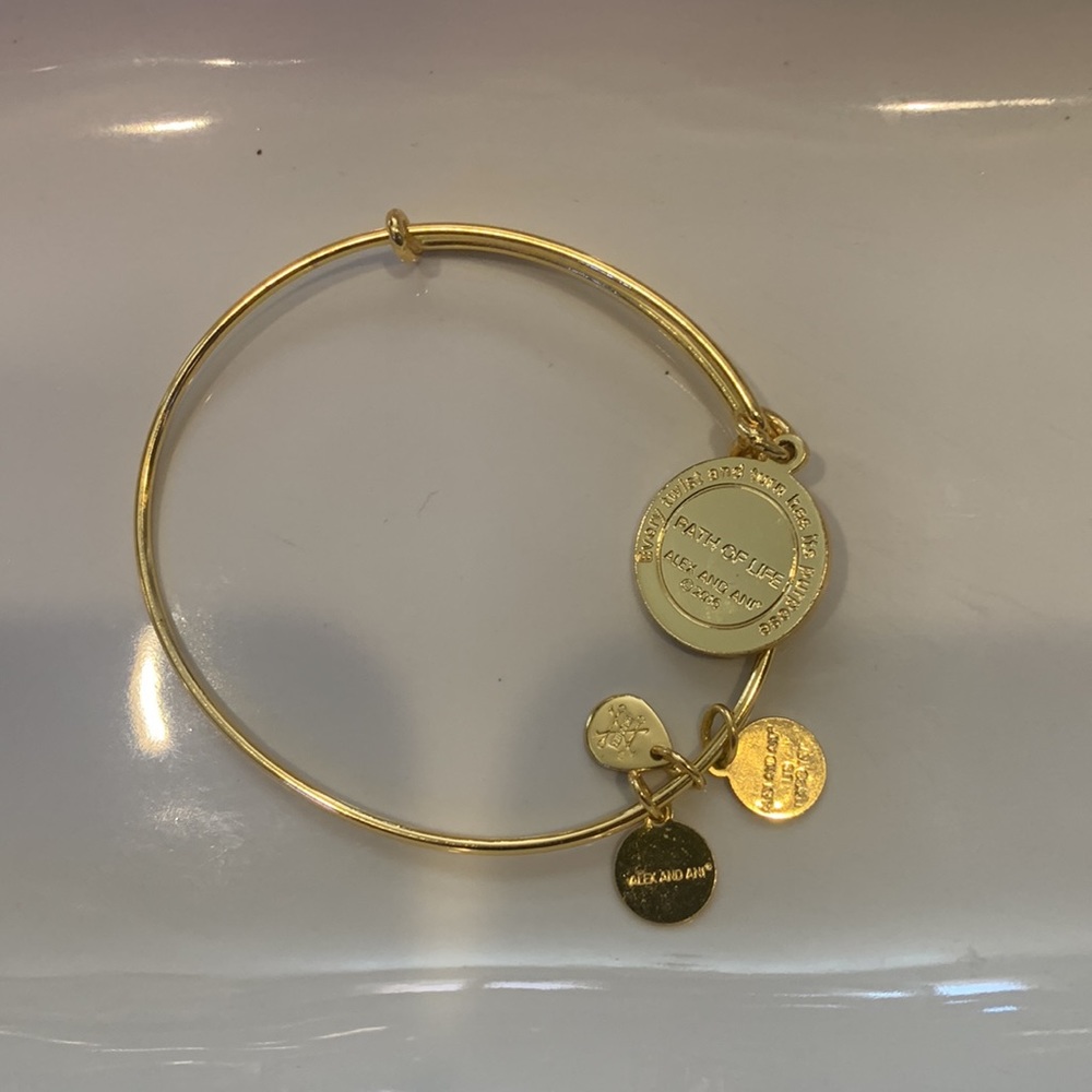 Alex and Ani Path of life gold bracelet - Picture 3 of 5